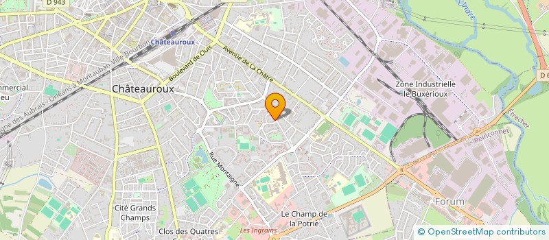 localisation de l'entreprise SCI G.I.F. à CHATEAUROUX