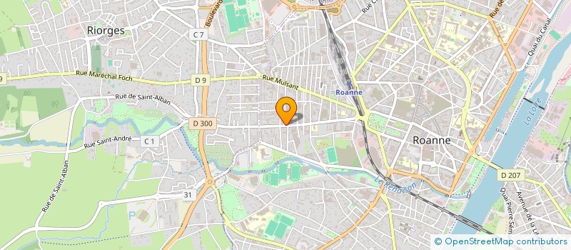 localisation de l'entreprise SCI G.I.G.  ROANNE