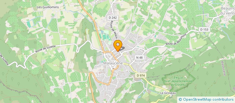 localisation de l'entreprise SCI G.I.T.E  MALAUCENE