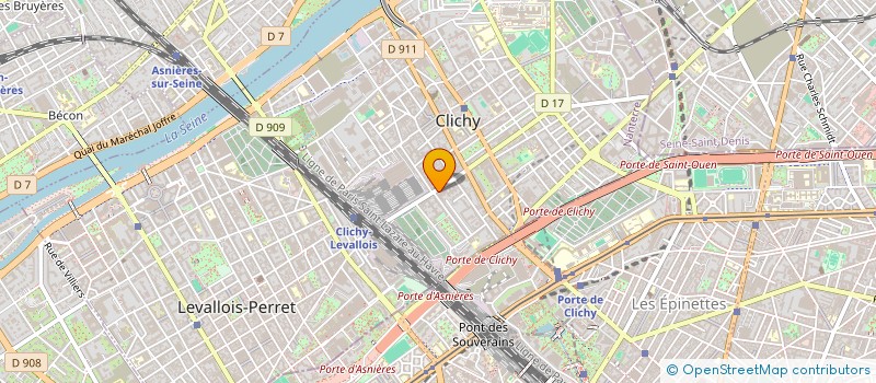 localisation de l'entreprise SCI G IMMO FRANCONVILLE à CLICHY