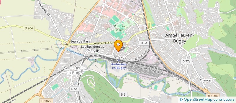 localisation de l'entreprise SCI G. IMMO1  AMBERIEU-EN-BUGEY