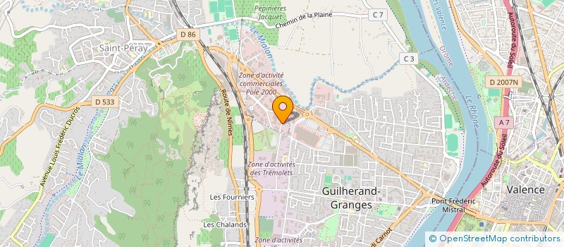 localisation de l'entreprise SCI G IMMOBILIER à SAINT-PERAY