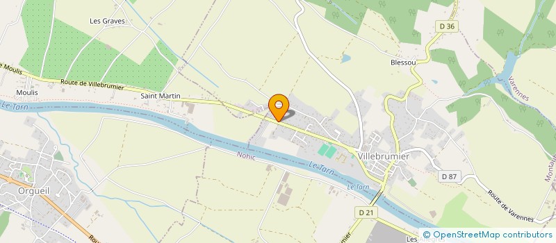 localisation de l'entreprise SCI G&J  VILLEBRUMIER