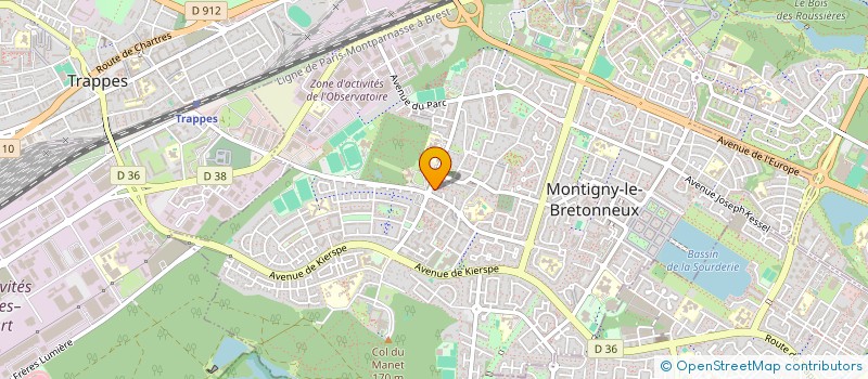 localisation de l'entreprise SCI G.J.A.C  MONTIGNY-LE-BRETONNEUX