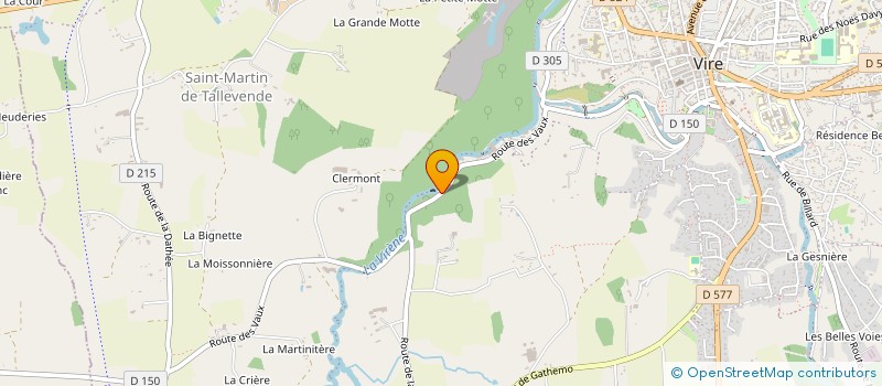 localisation de l'entreprise SCI G.J.C.  VIRE-NORMANDIE