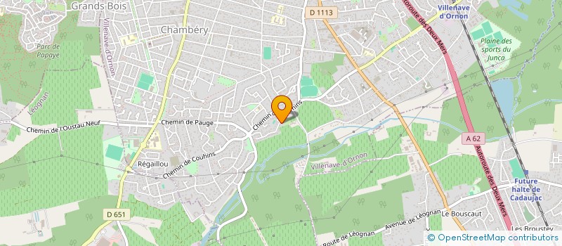 localisation de l'entreprise SCI G.J.D.  VILLENAVE-D'ORNON