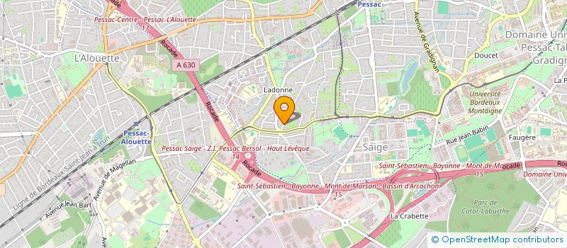 localisation de l'entreprise SCI G J M F à PESSAC