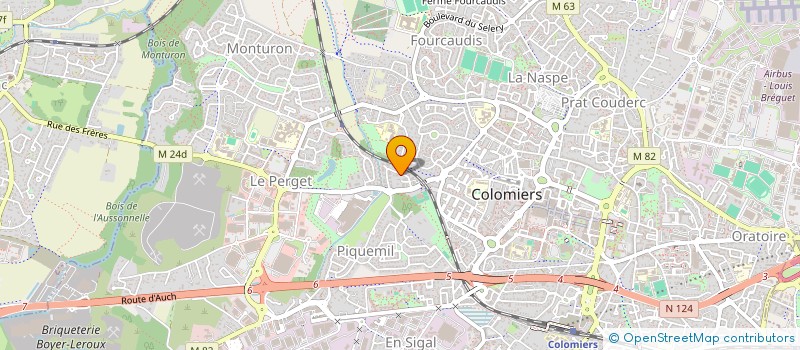 localisation de l'entreprise SCI G.JONES à COLOMIERS
