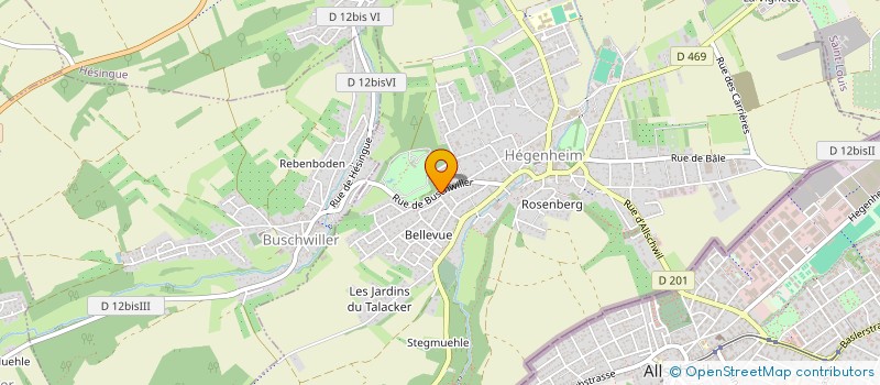 localisation de l'entreprise SCI G.K.  HESINGUE