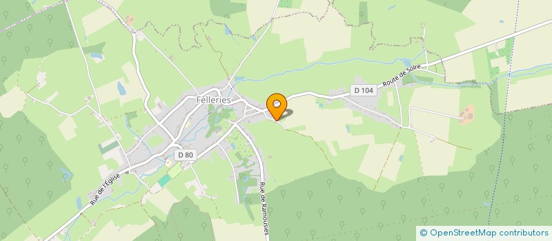 localisation de l'entreprise SCI G.K  FELLERIES