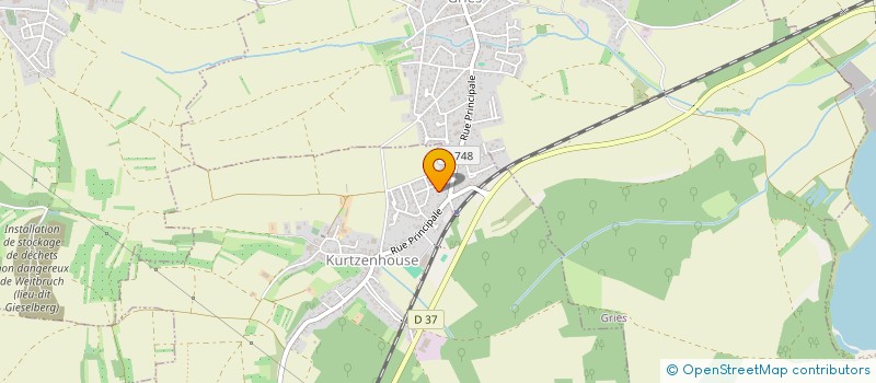 localisation de l'entreprise SCI G.K.  KURTZENHOUSE