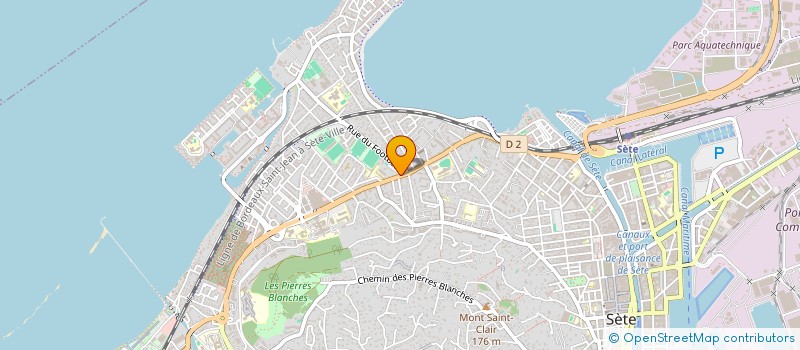 localisation de l'entreprise SCI G.K.L.  SETE