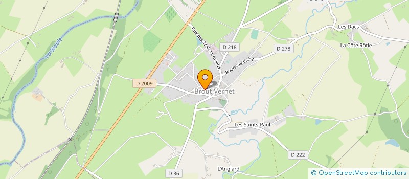 localisation de l'entreprise SCI G.L.B.  BROUT-VERNET