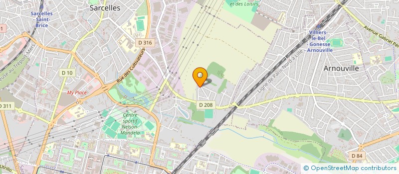 localisation de l'entreprise SCI G.L.G à SARCELLES
