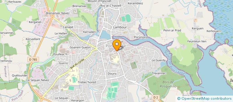 localisation de l'entreprise SCI G.L.I  PONT-L'ABBE