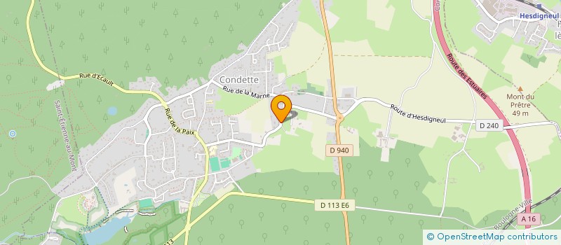 localisation de l'entreprise SCI G.L.N.  CONDETTE