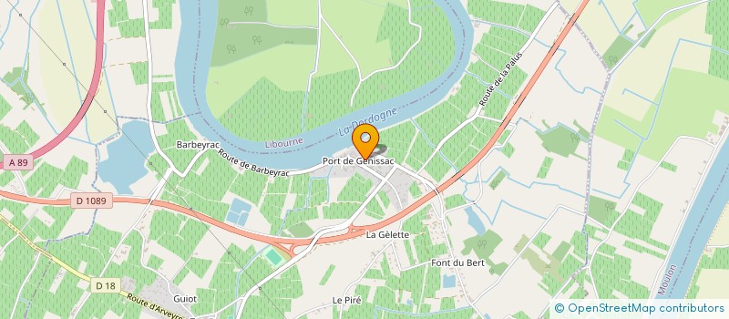 localisation de l'entreprise SCI G.L.R.M.  GENISSAC