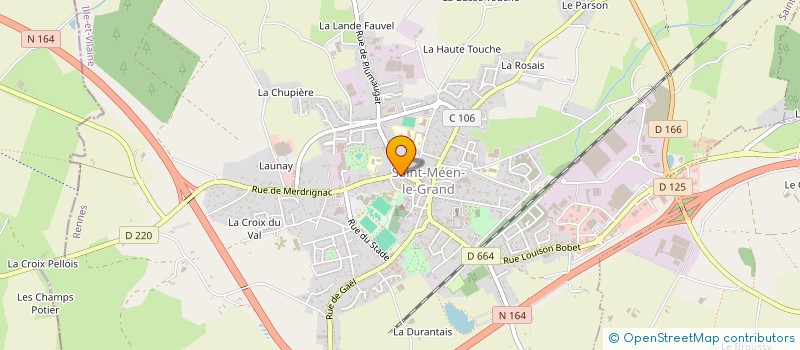 localisation de l'entreprise SCI G.L.T.F.  SAINT-MEEN-LE-GRAND