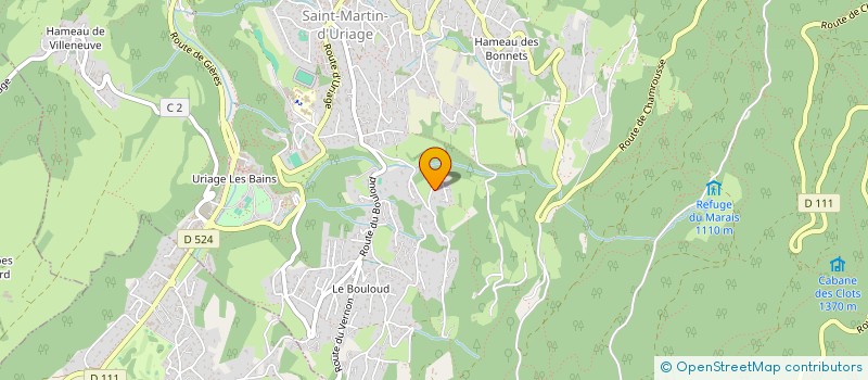 localisation de l'entreprise SCI G.M.  SAINT-MARTIN-D'URIAGE