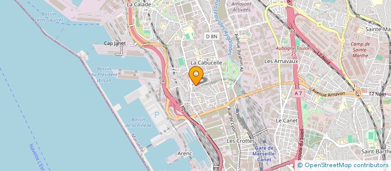 localisation de l'entreprise SCI G & M à MARSEILLE
