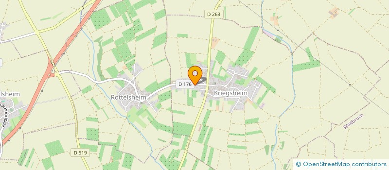 localisation de l'entreprise SCI G & M  KRIEGSHEIM