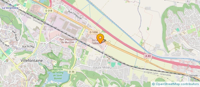 localisation de l'entreprise SCI G&M  VAULX-MILIEU