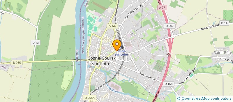 localisation de l'entreprise SCI G M B P à COSNE-COURS-SUR-LOIRE