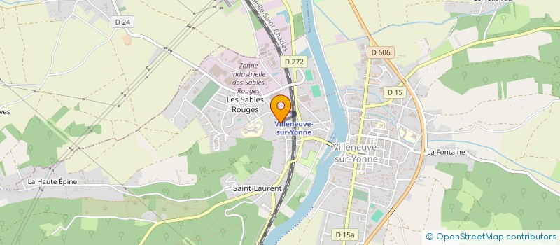 localisation de l'entreprise SCI G.M. CHANTECOQ  VILLENEUVE-SUR-YONNE