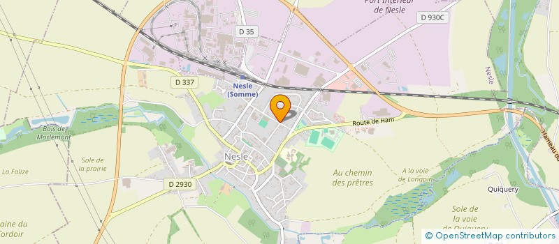 localisation de l'entreprise SCI G M D  NESLE