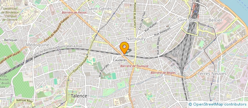 localisation de l'entreprise SCI G.M.L.  BORDEAUX