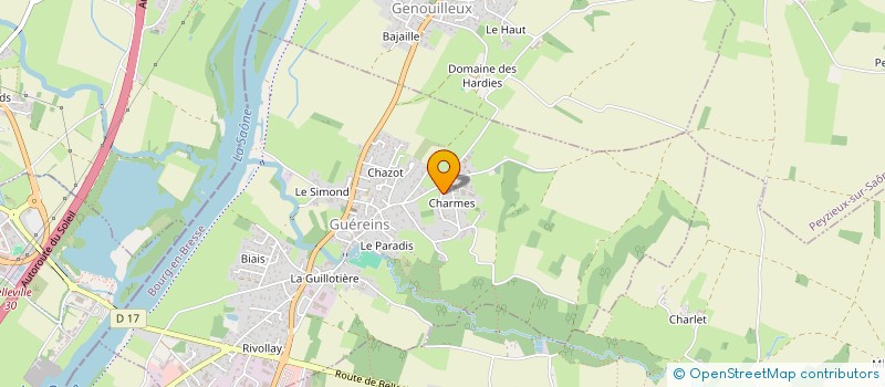 localisation de l'entreprise SCI G.M.R  GUEREINS