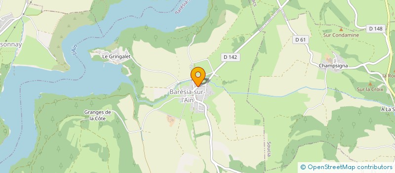 localisation de l'entreprise SCI G.M.S.  BARESIA-SUR-L'AIN