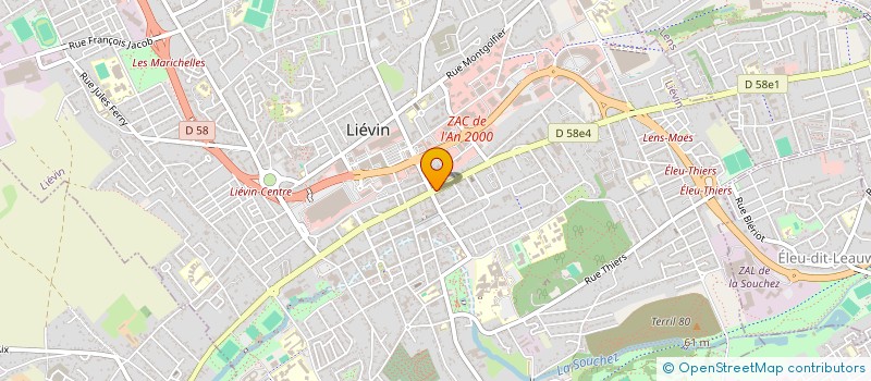 localisation de l'entreprise SCI G.M.S  LIEVIN