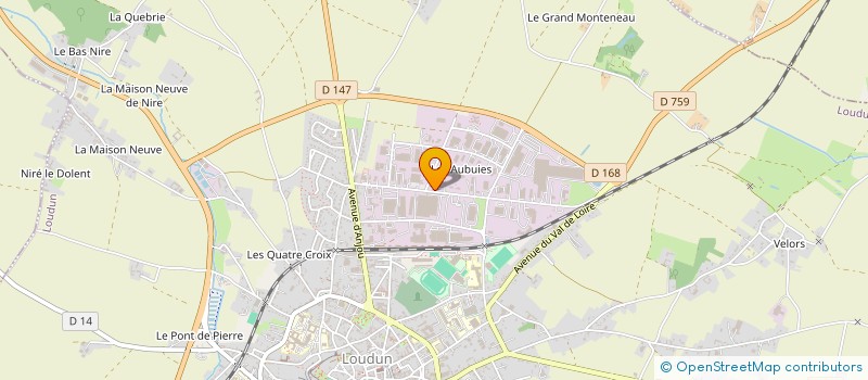 localisation de l'entreprise SCI G.M.T.  LOUDUN