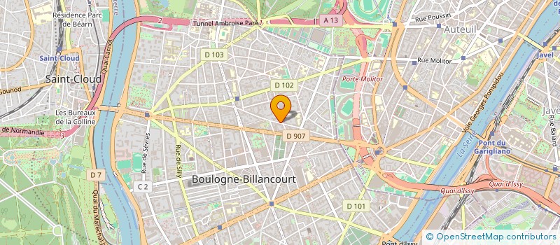 localisation de l'entreprise SCI G.N. à BOULOGNE-BILLANCOURT