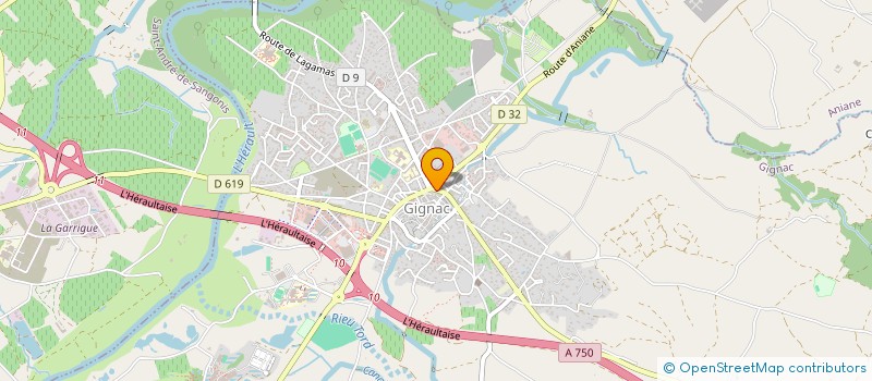 localisation de l'entreprise SCI G.N.  GIGNAC