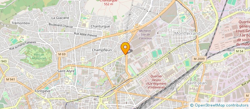 localisation de l'entreprise SCI G N  CLERMONT-FERRAND