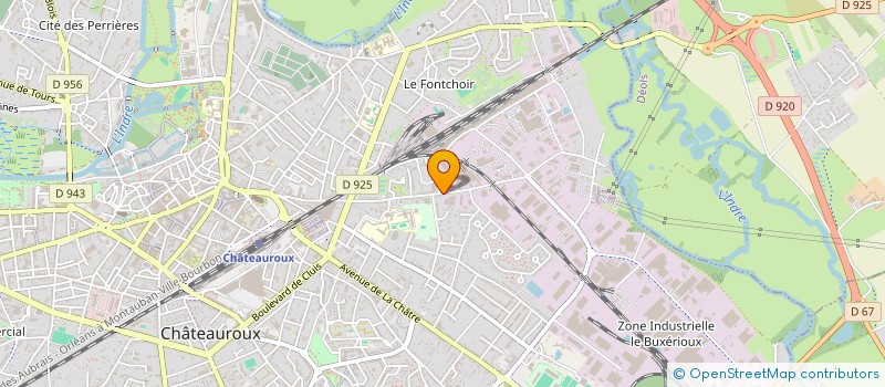 localisation de l'entreprise SCI G&O à CHATEAUROUX