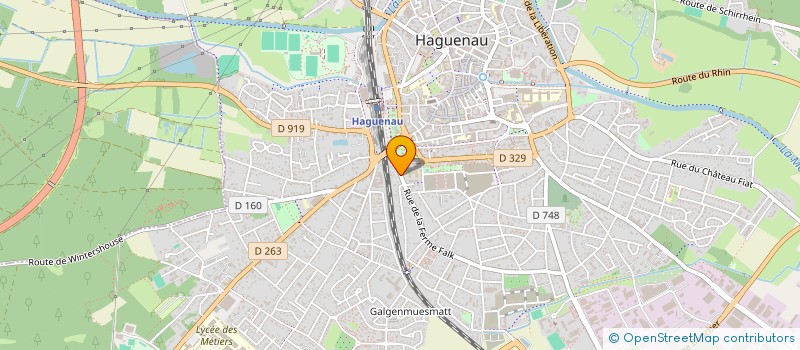 localisation de l'entreprise SCI G.O.C.  HAGUENAU