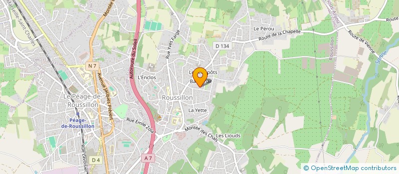 localisation de l'entreprise SCI G.O.N.  ROUSSILLON