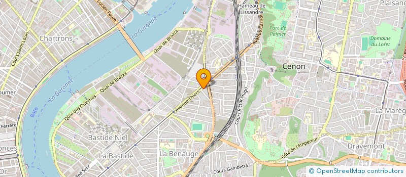 localisation de l'entreprise SCI G.P.  BORDEAUX