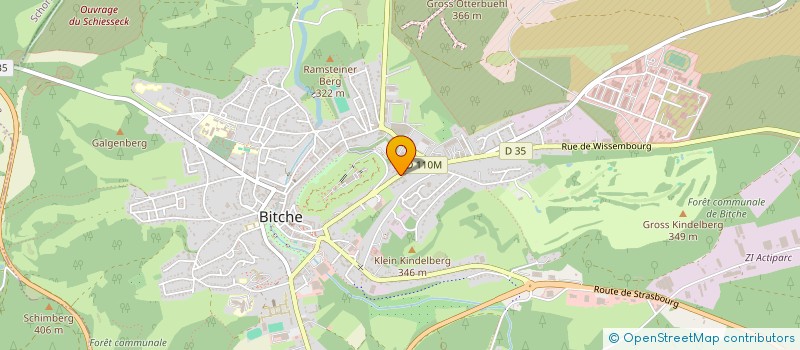 localisation de l'entreprise SCI G&P  BITCHE