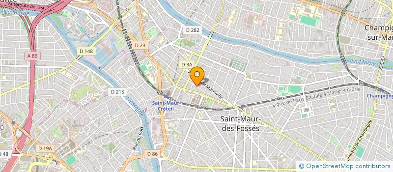 localisation de l'entreprise SCI G.P.B. DU 13 RUE ESTHER CUVIER à SAINT-MAUR-DES-FOSSES