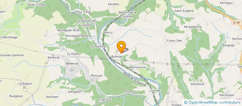 localisation de l'entreprise SCI G.P.F NO 2  QUIMPER