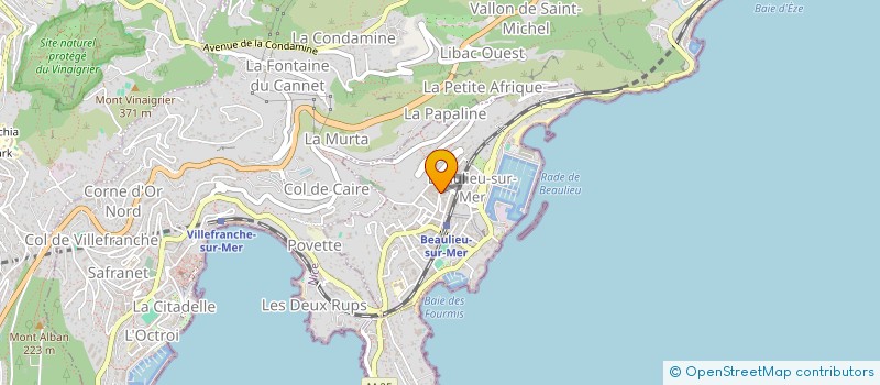 localisation de l'entreprise SCI G.P.J.C à BEAULIEU-SUR-MER