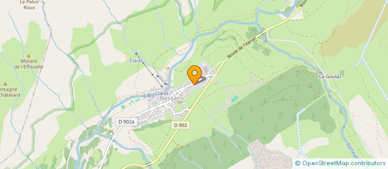 localisation de l'entreprise SCI G PATRIMOINE  BESSANS