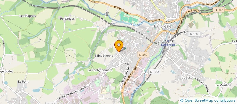 localisation de l'entreprise SCI G-QUATRE  L'ARBRESLE