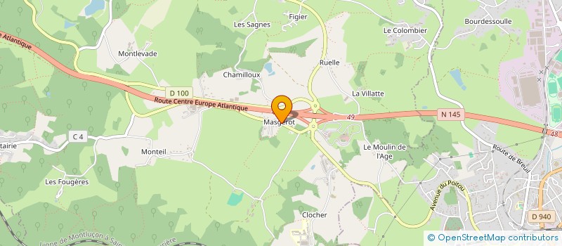 localisation de l'entreprise SCI G.R.  SAINT-SULPICE-LE-GUERETOIS