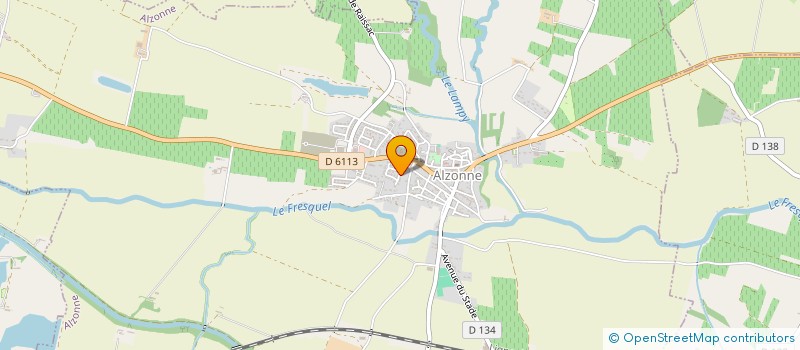 localisation de l'entreprise SCI G.R  ALZONNE