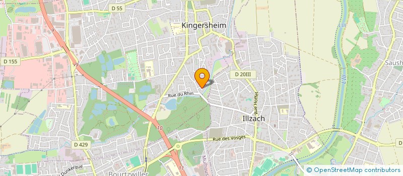 localisation de l'entreprise SCI G S  KINGERSHEIM